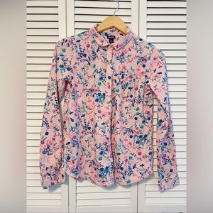 (2) Girls Lands’ End button up shirts.